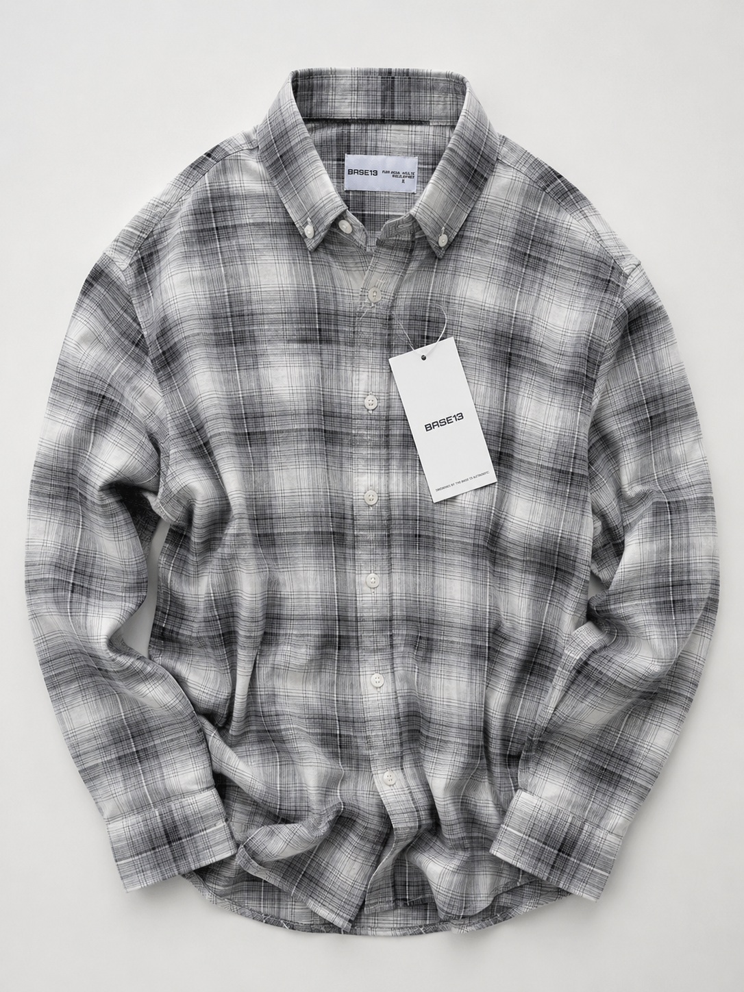 BASE13 Premium Plaid Flannel Shirt for Men