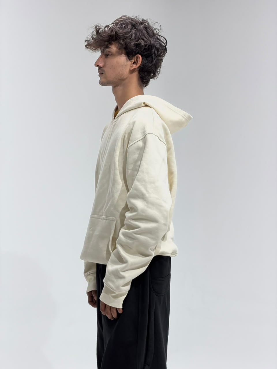 Cream oversized hoodie for men – Surplusstore