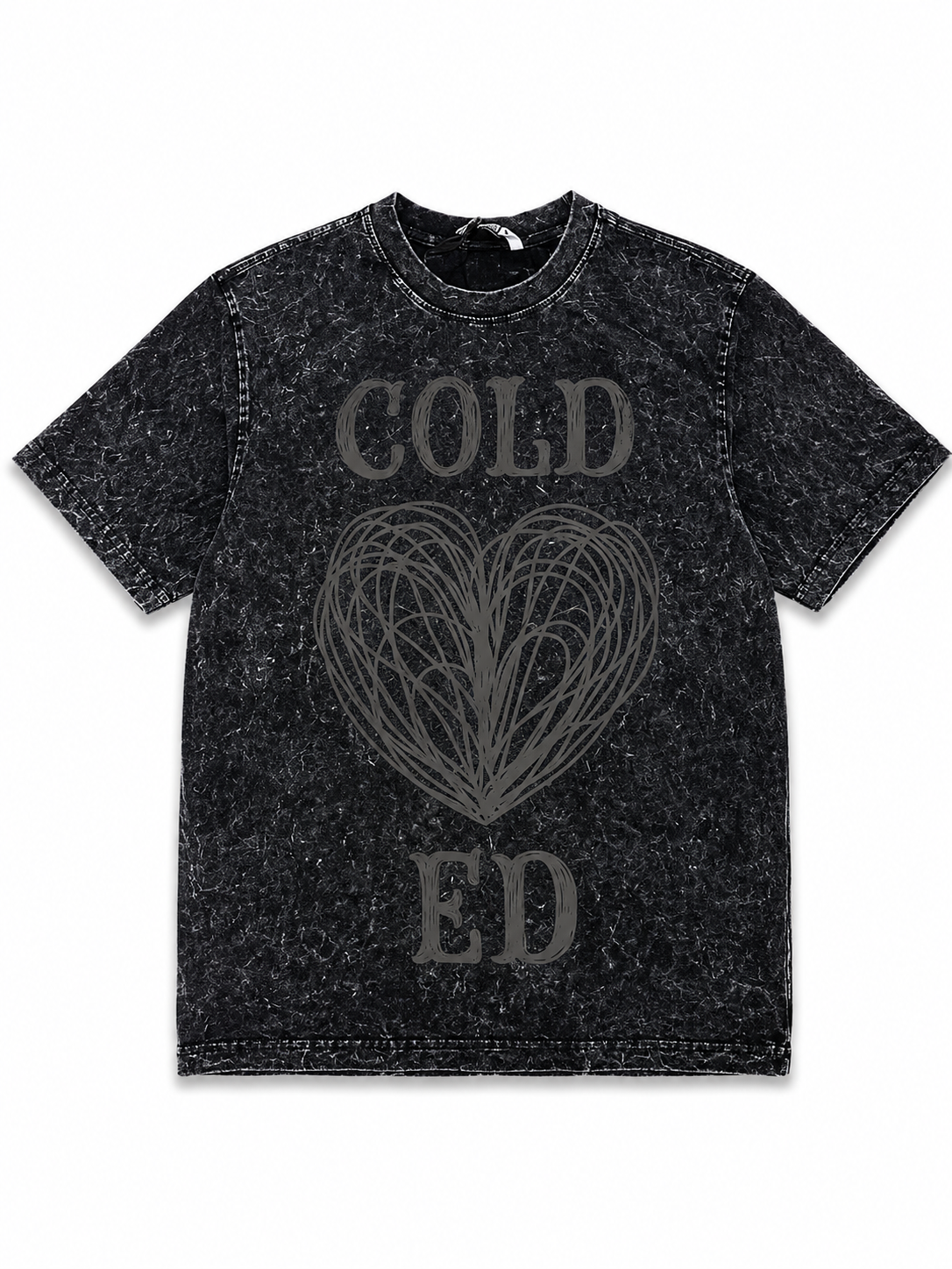 Cold Heart Acid Wash Oversized T-Shirt Main image