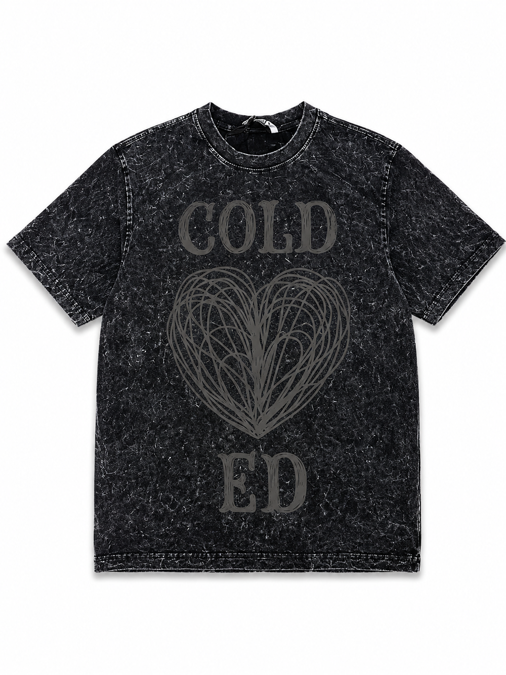 Cold Heart Acid Wash Oversized T-Shirt