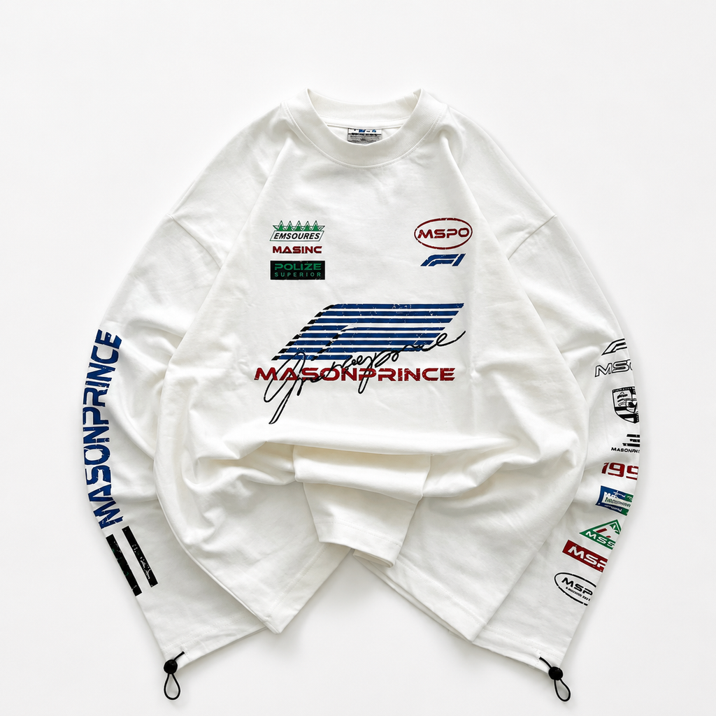 Mason Prince Racing Graphic Oversized Sweatshirt
