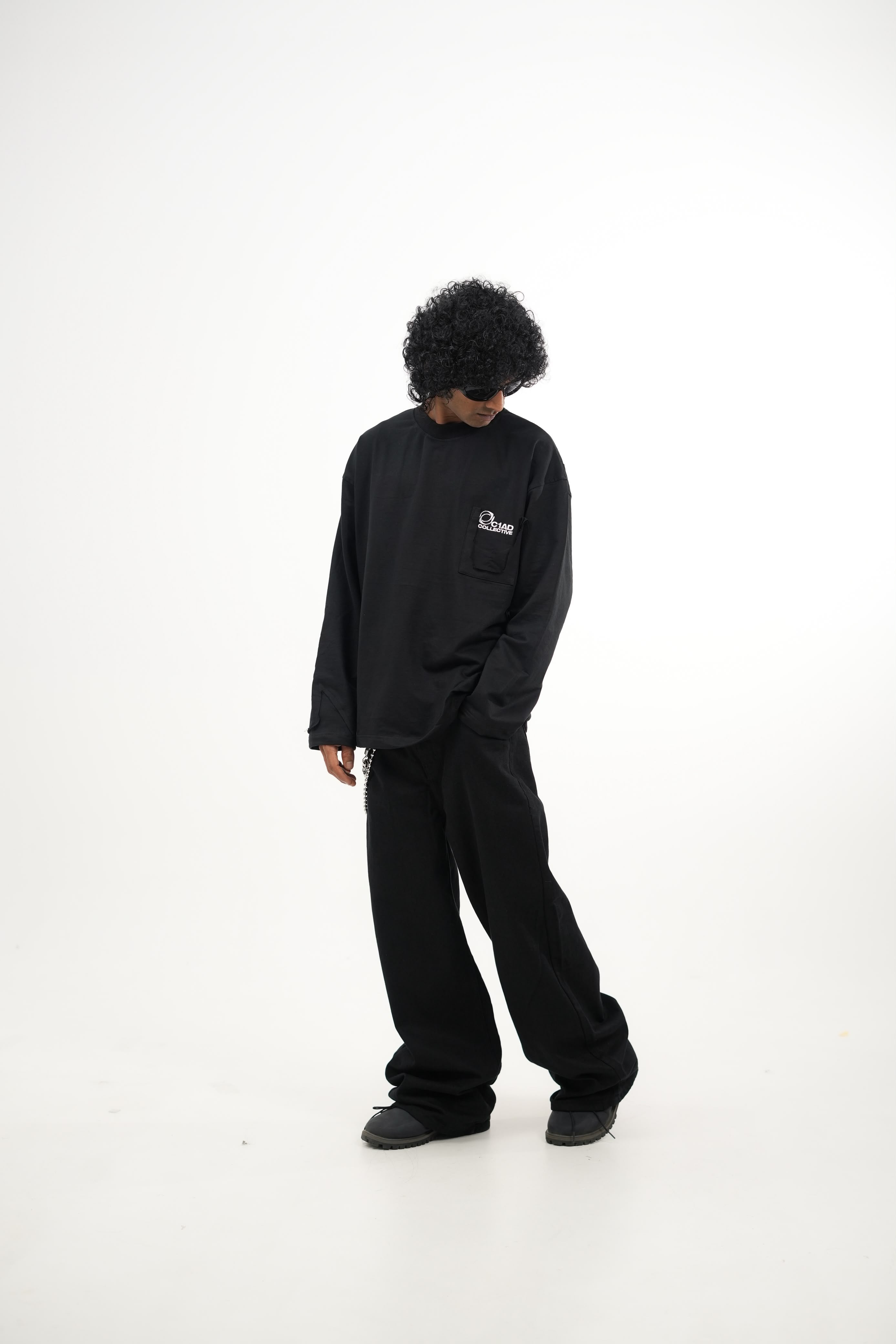 Men's oversized full sleeve graphic T-shirt
