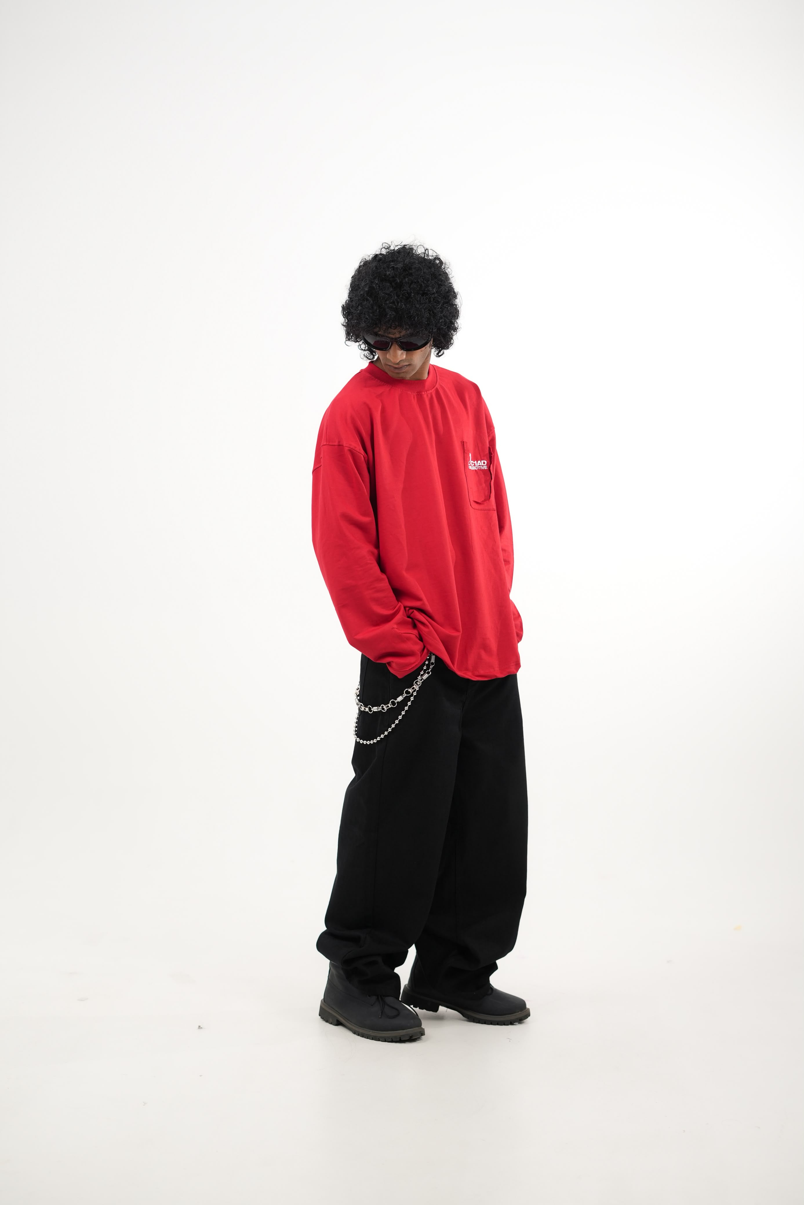 Men's oversized full sleeve graphic T-shirt