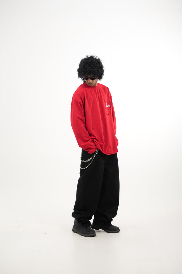 Men's oversized full sleeve graphic T-shirt