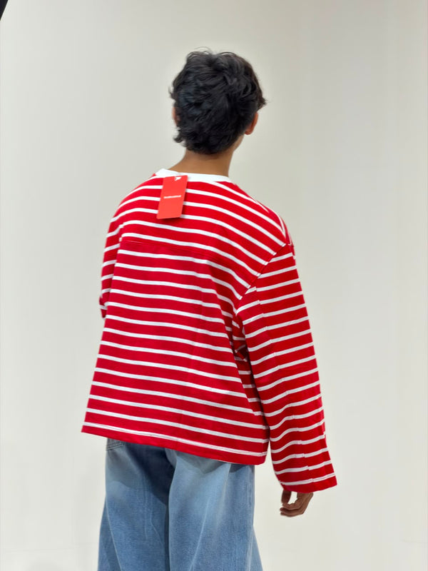 Cropp Striped Oversized Full Sleeve T-Shirt