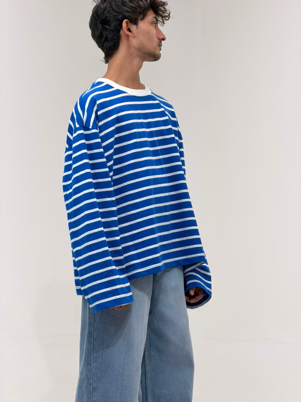 Cropp Striped Oversized Full Sleeve T-Shirt