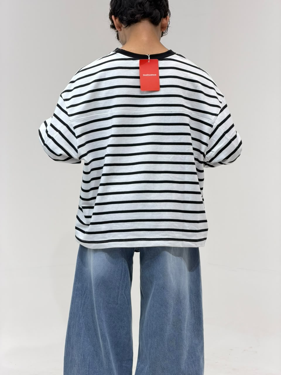 Cropp Striped Oversized Full Sleeve T-Shirt