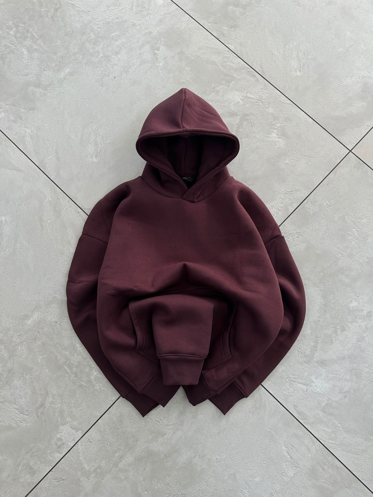 oversized hoodie with hood and relaxed fit 