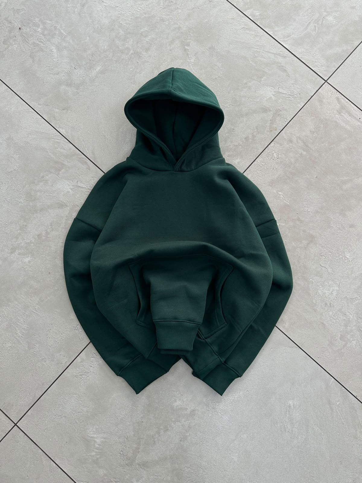 oversized hoodie with hood and relaxed fit 