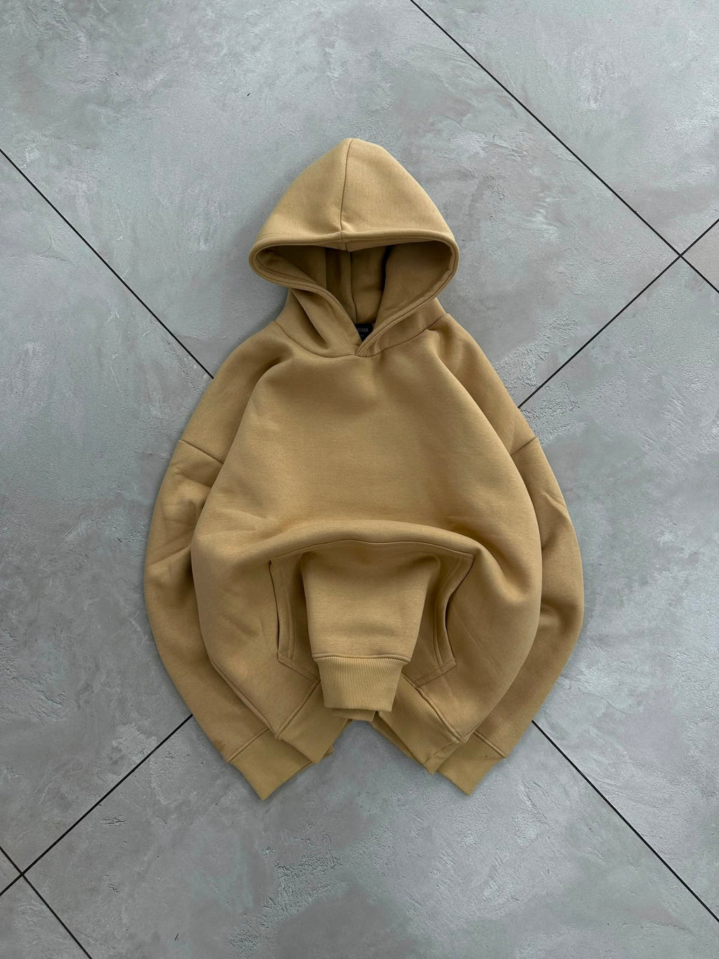 oversized hoodie with hood and relaxed fit 