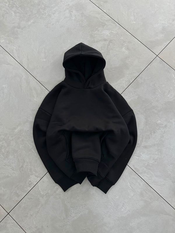 oversized hoodie with hood and relaxed fit 