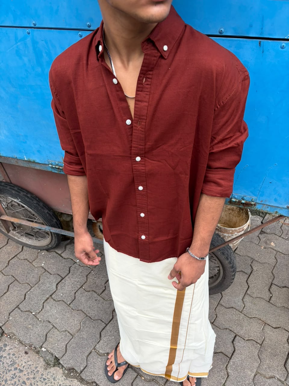 Men’s  linen blend casual shirt 