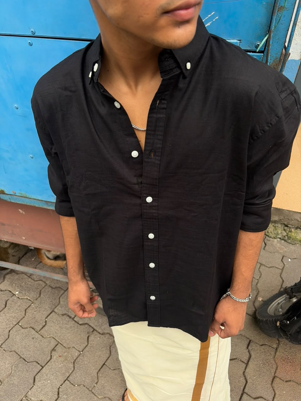 Men’s  linen blend casual shirt 
