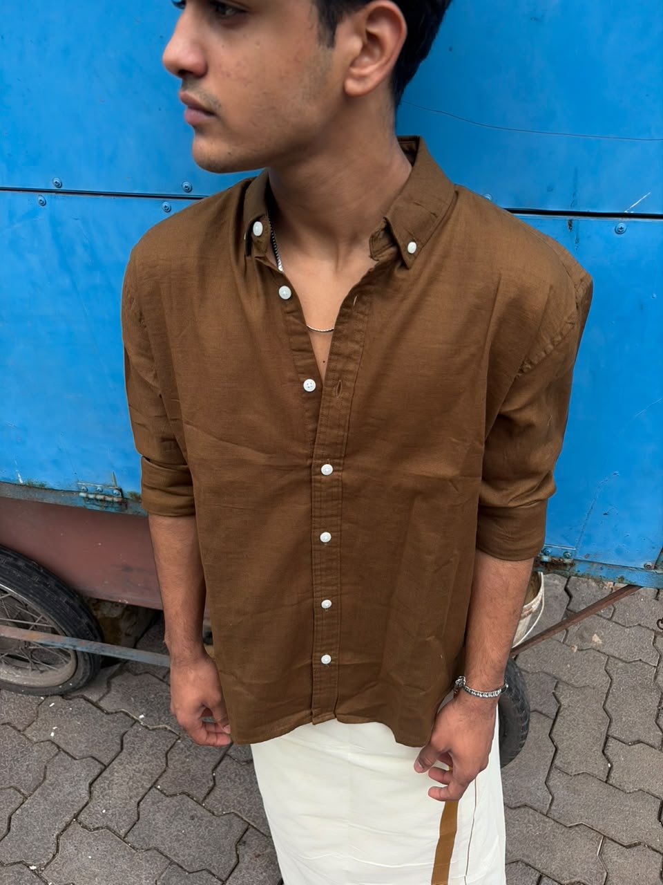 Men’s  linen blend casual shirt 