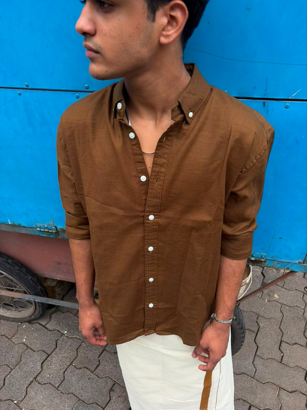Men’s  linen blend casual shirt 