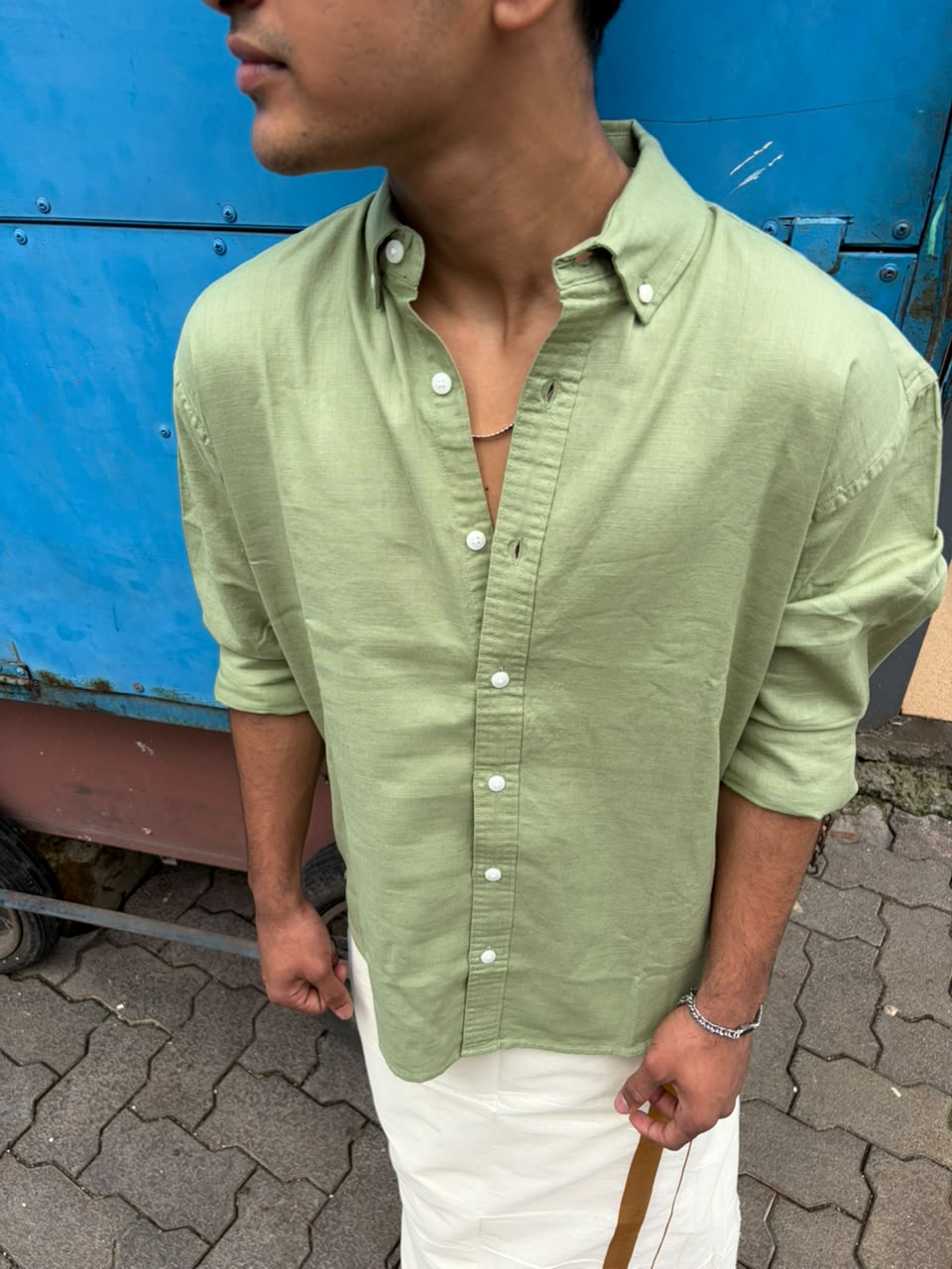 Men’s  linen blend casual shirt 