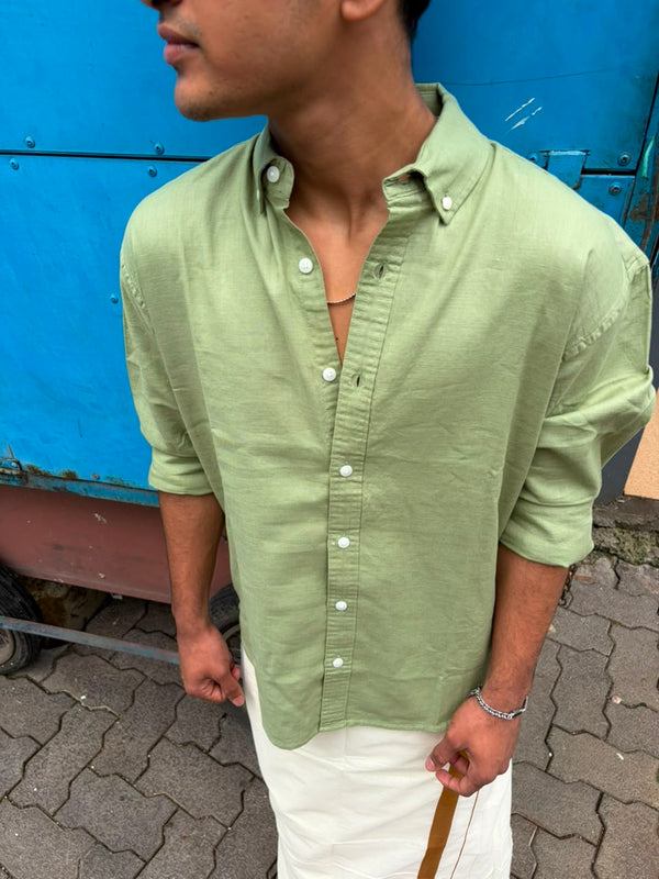 Men’s  linen blend casual shirt 
