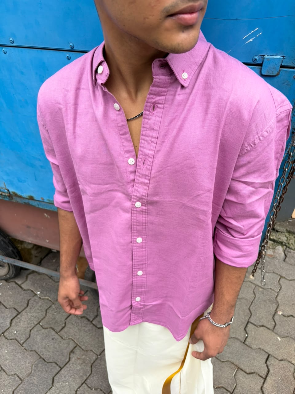 Men’s  linen blend casual shirt 
