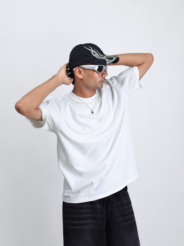 Premium white oversized T-shirt for men