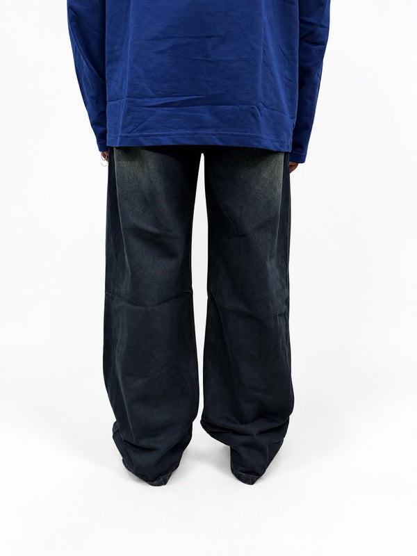 Men's  baggy wide-leg denim jeans