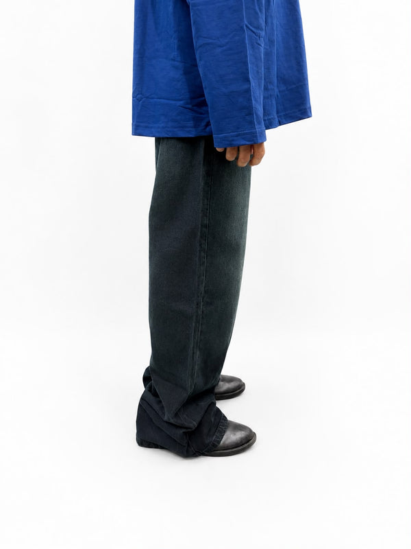 Men's  baggy wide-leg denim jeans