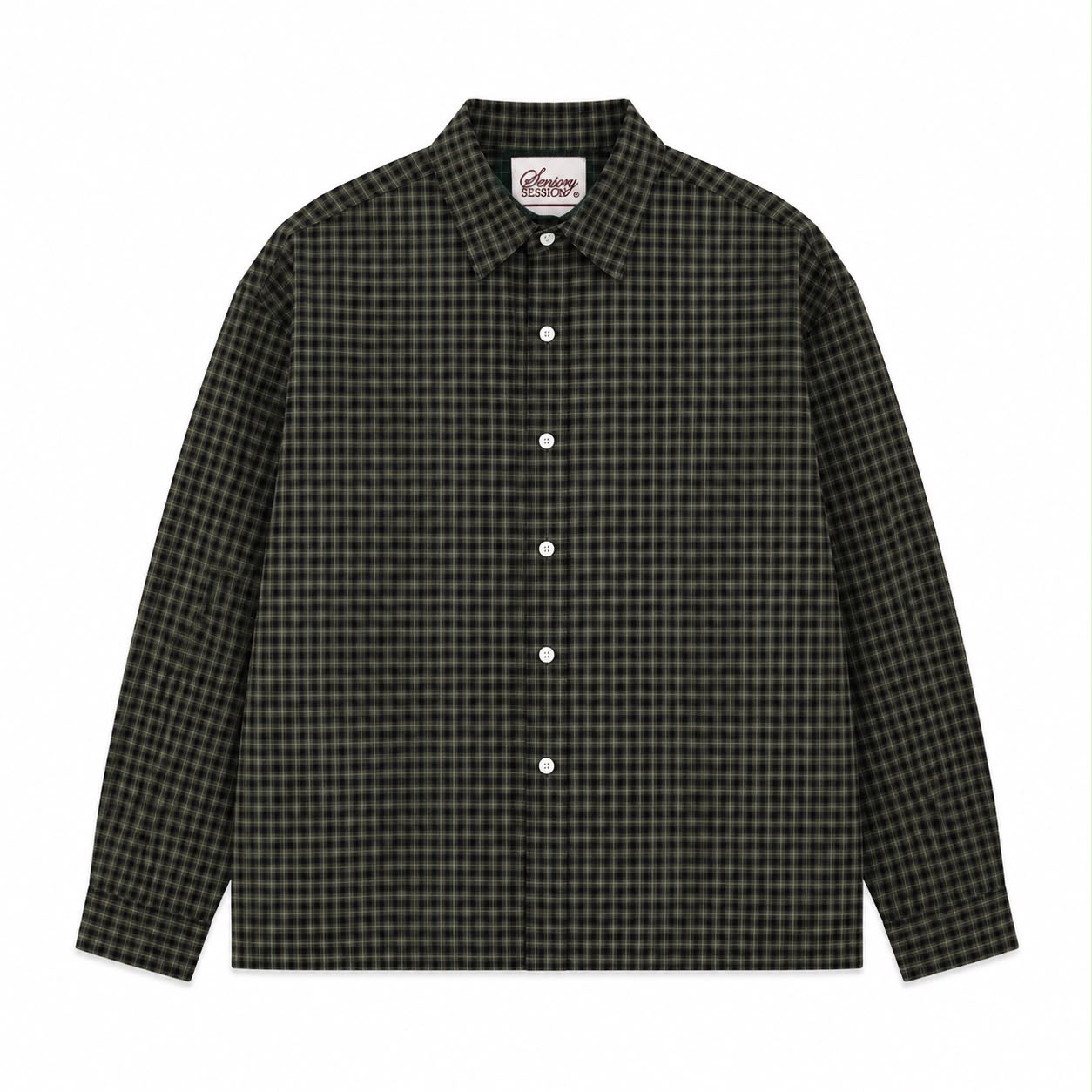 Micro Check Plaid Shirt