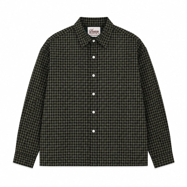 Micro Check Plaid Shirt