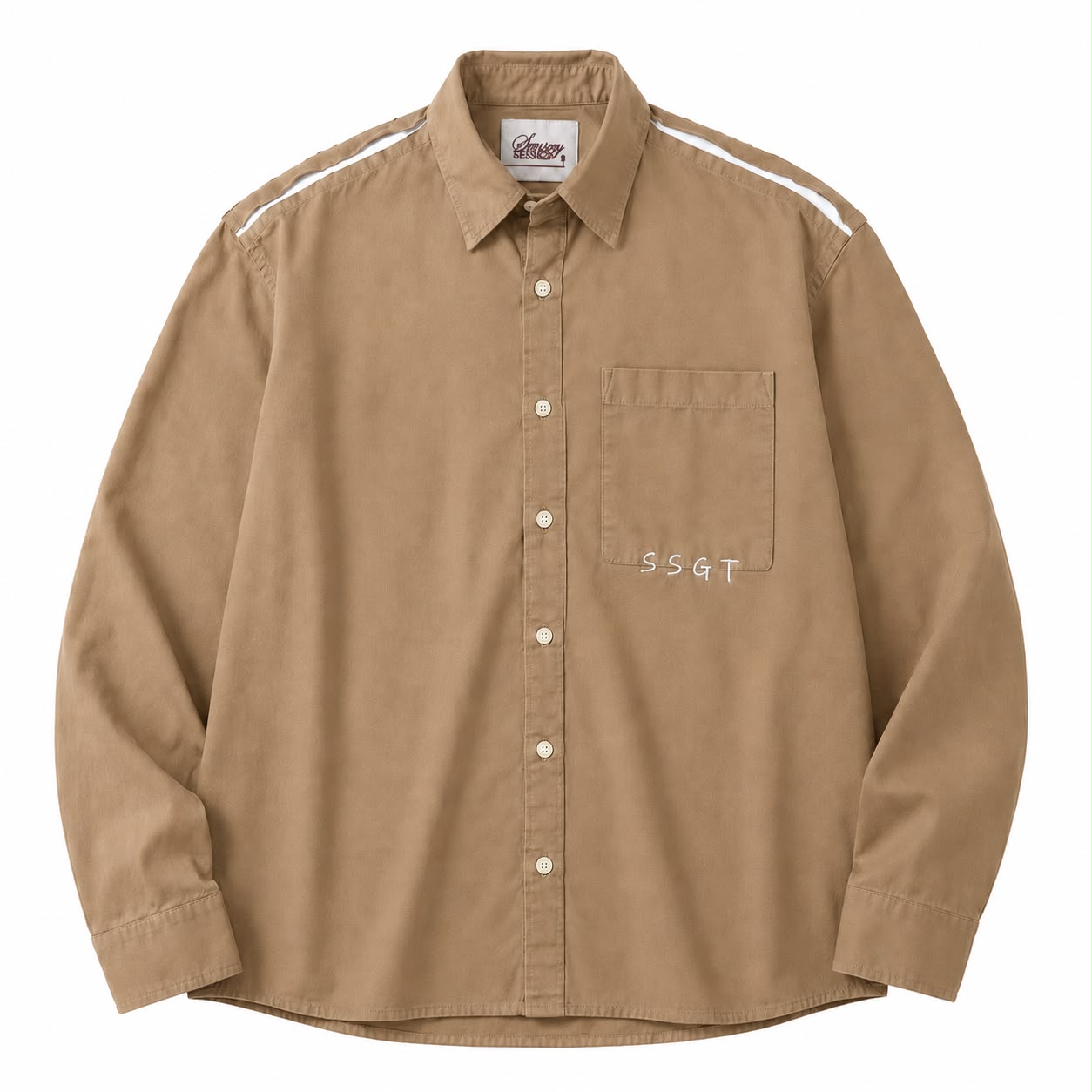 Urban Tan Stripe Shirt Secondary image