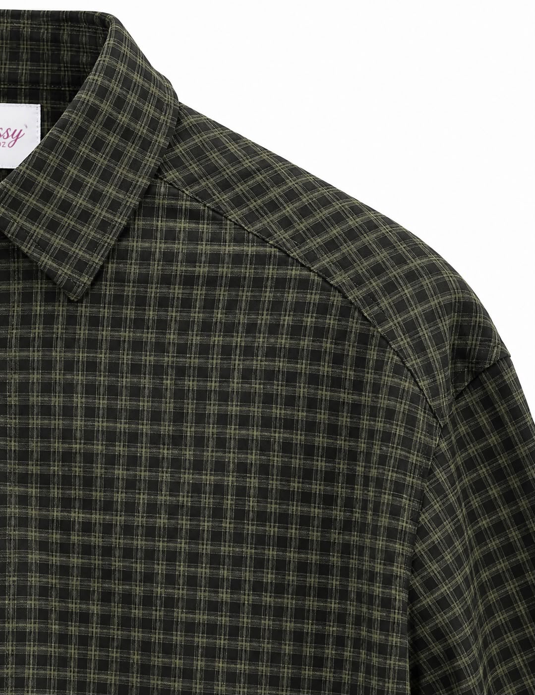 Micro Check Plaid Shirt