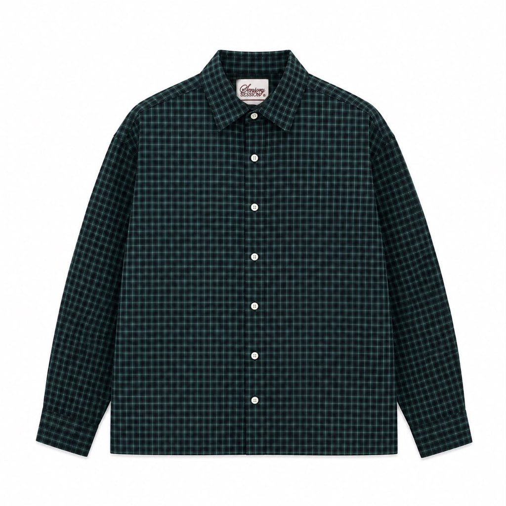 Micro Check Plaid Shirt