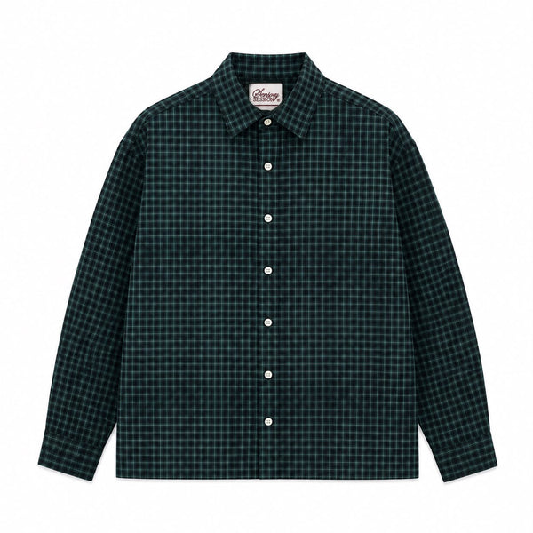 Micro Check Plaid Shirt