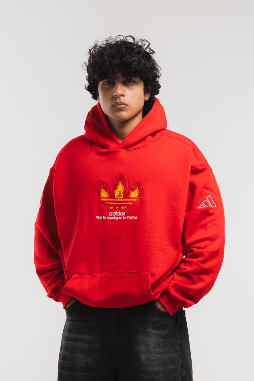 Oversized Graphic Printed Hoodie