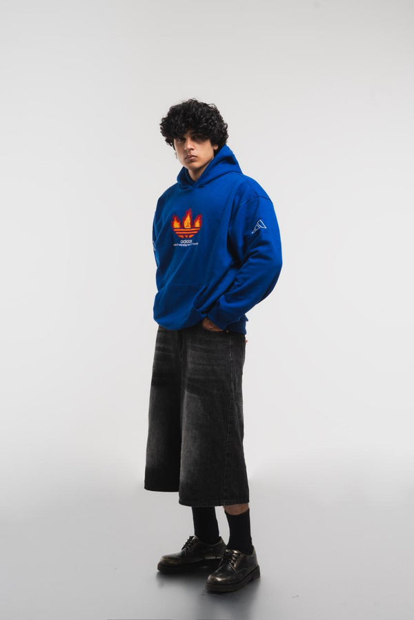 Oversized Graphic Printed Hoodie