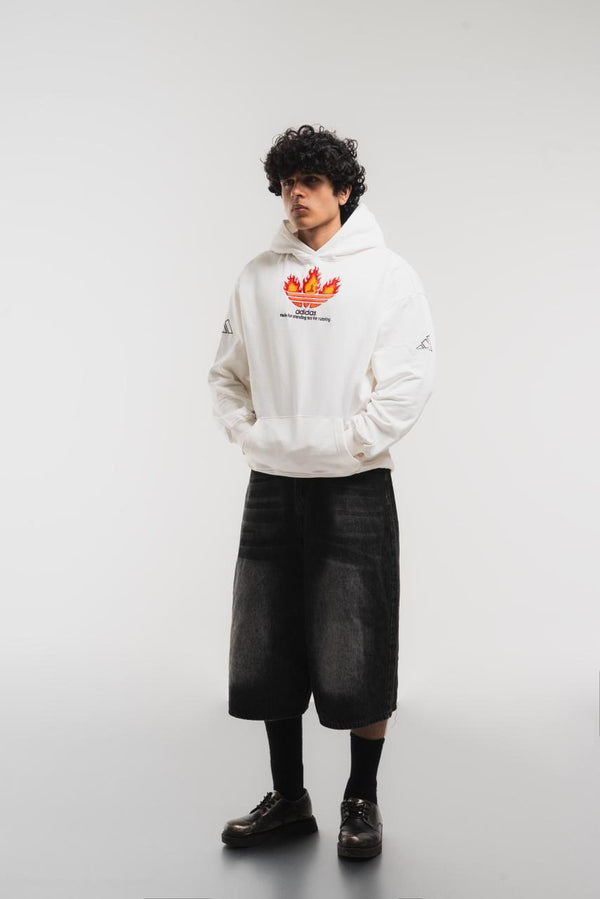 Oversized Graphic Printed Hoodie