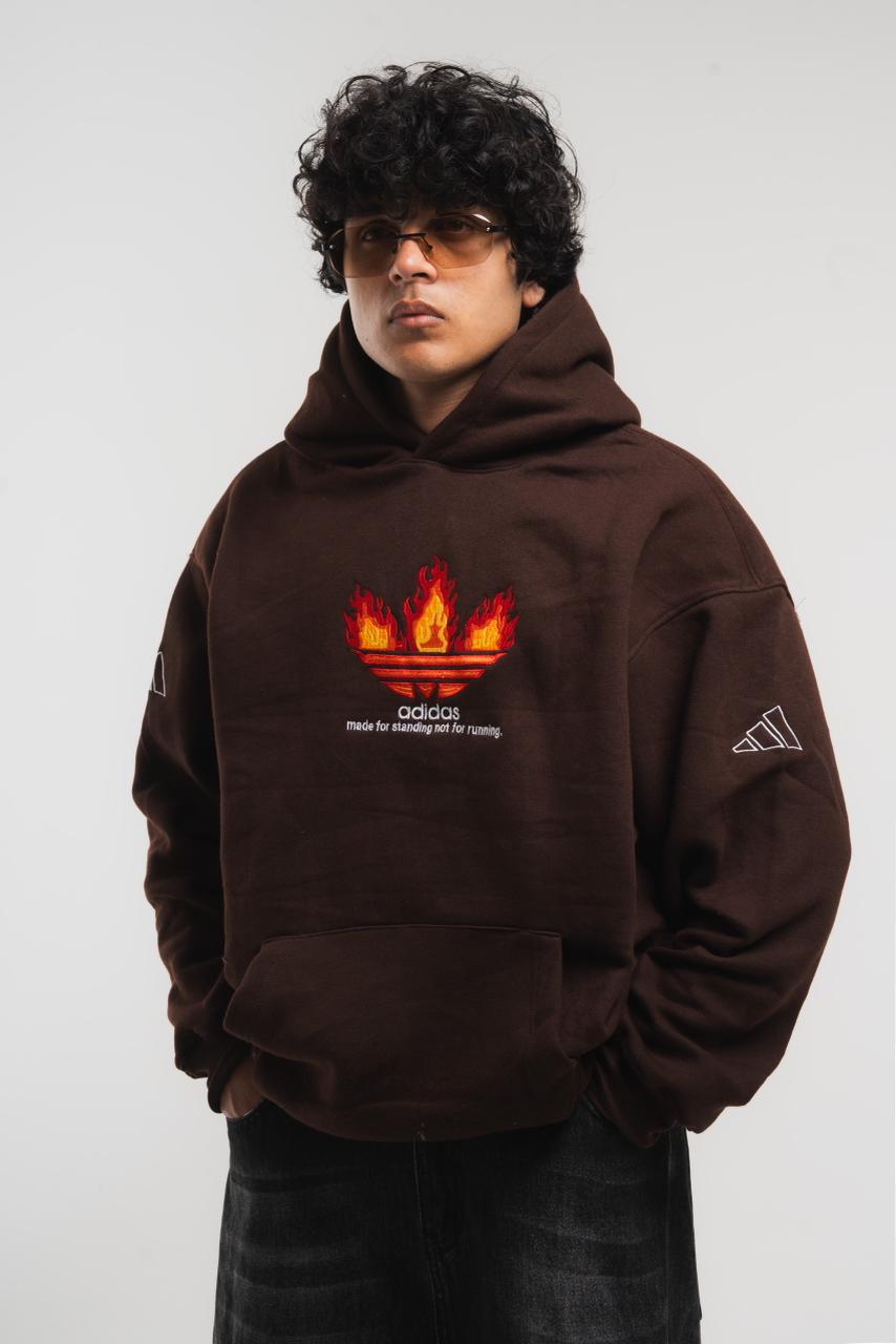 Oversized Graphic Printed Hoodie