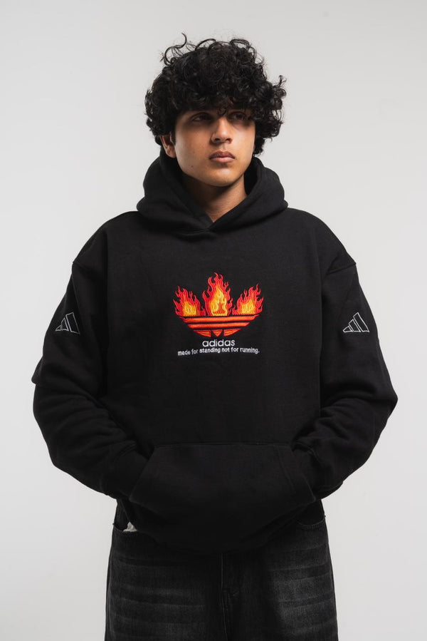Oversized Graphic Printed Hoodie