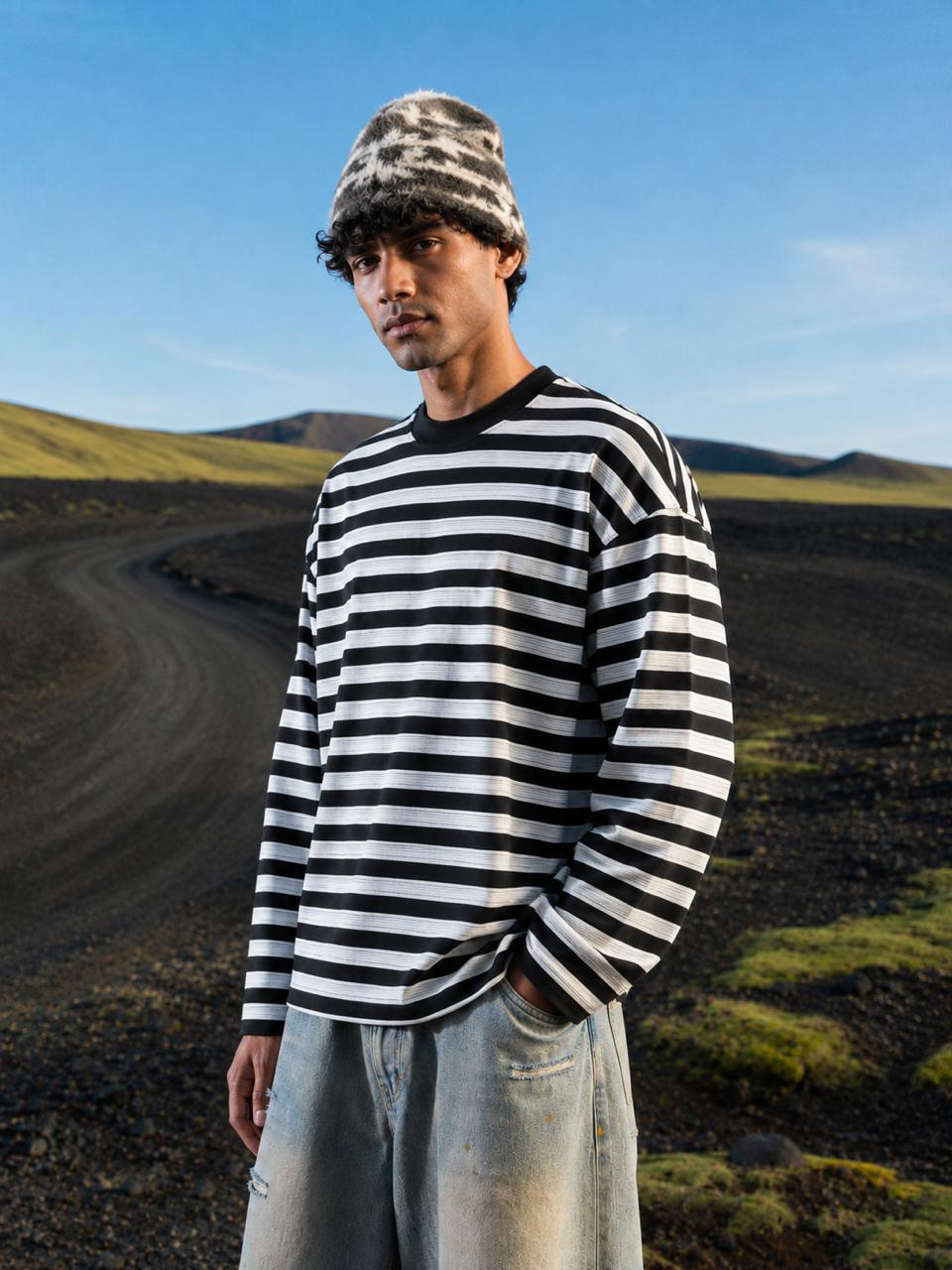 Boxt Striped Full Sleeve T-Shirt