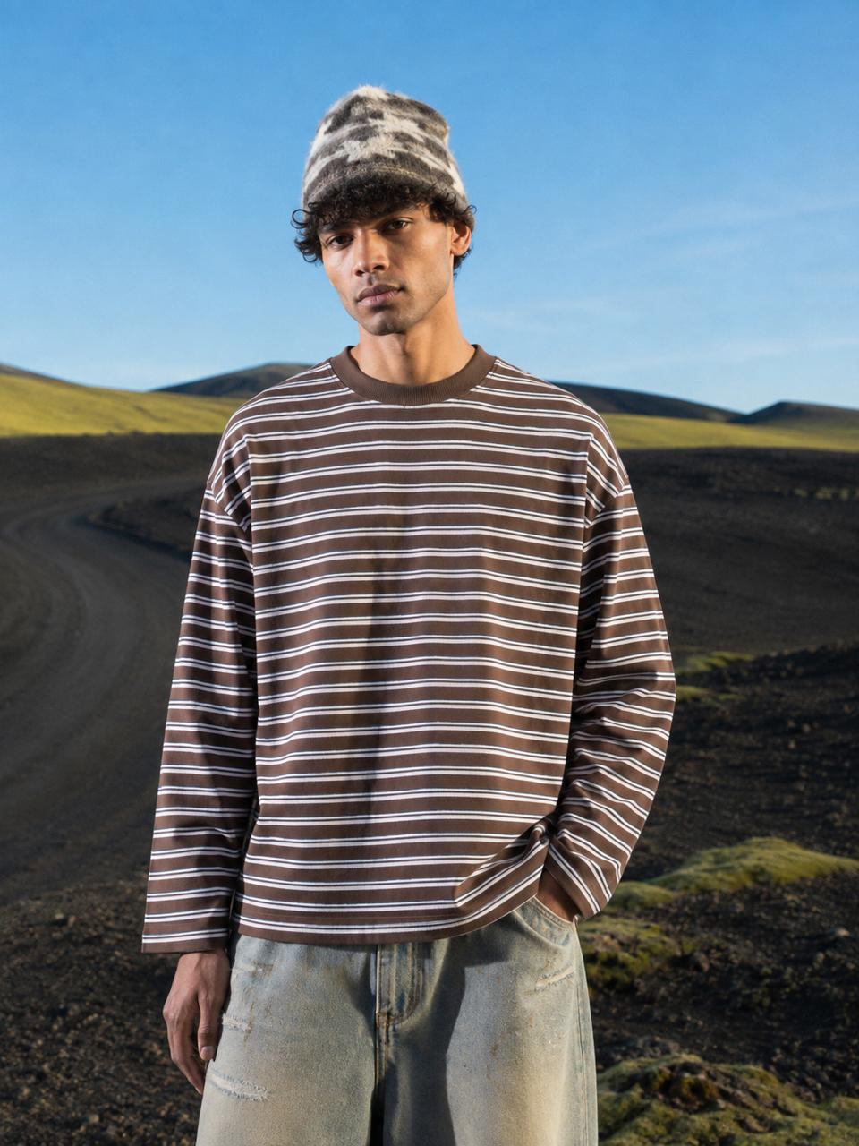 Boxt Striped Full Sleeve T-Shirt