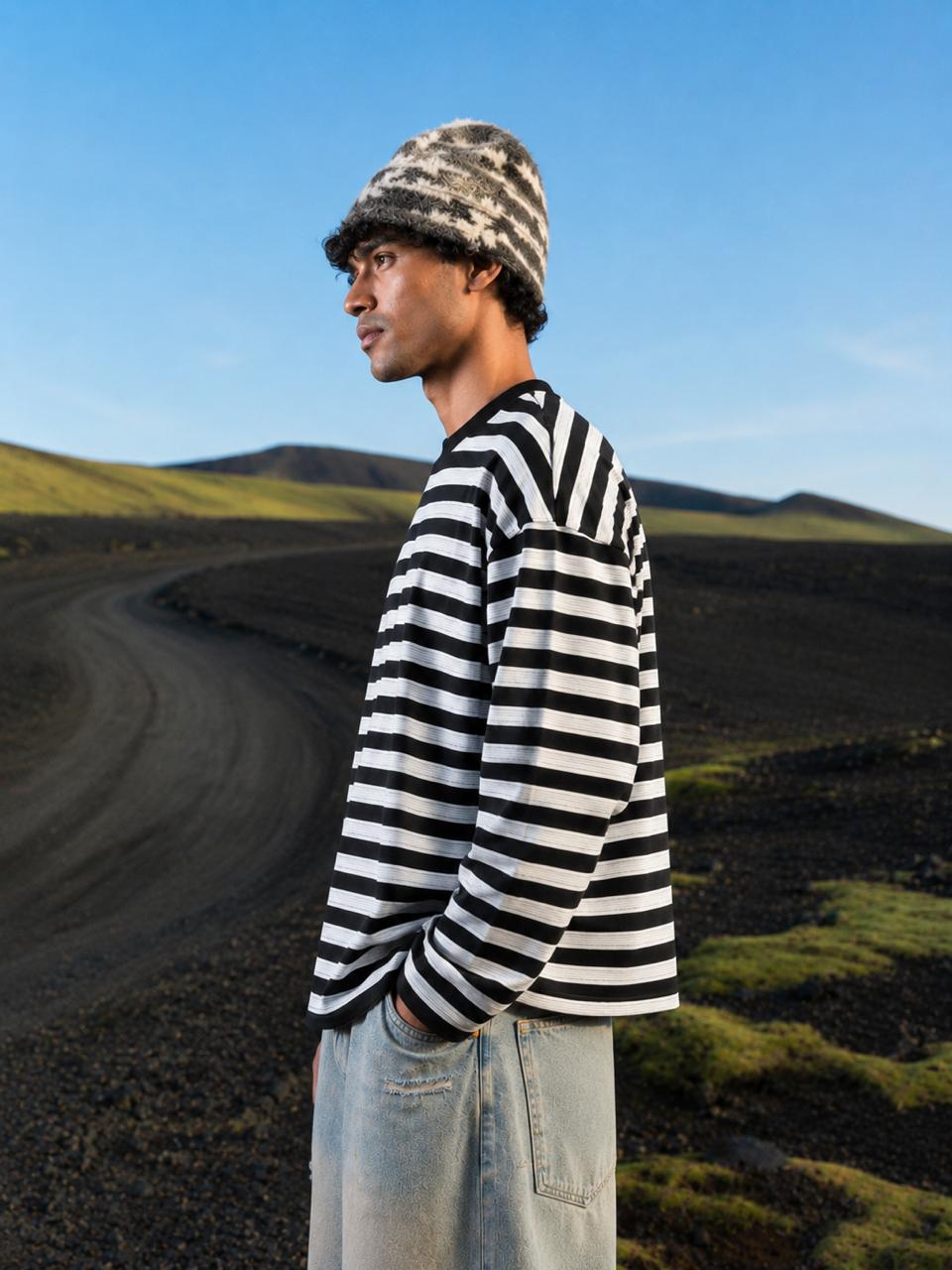 Boxt Striped Full Sleeve T-Shirt