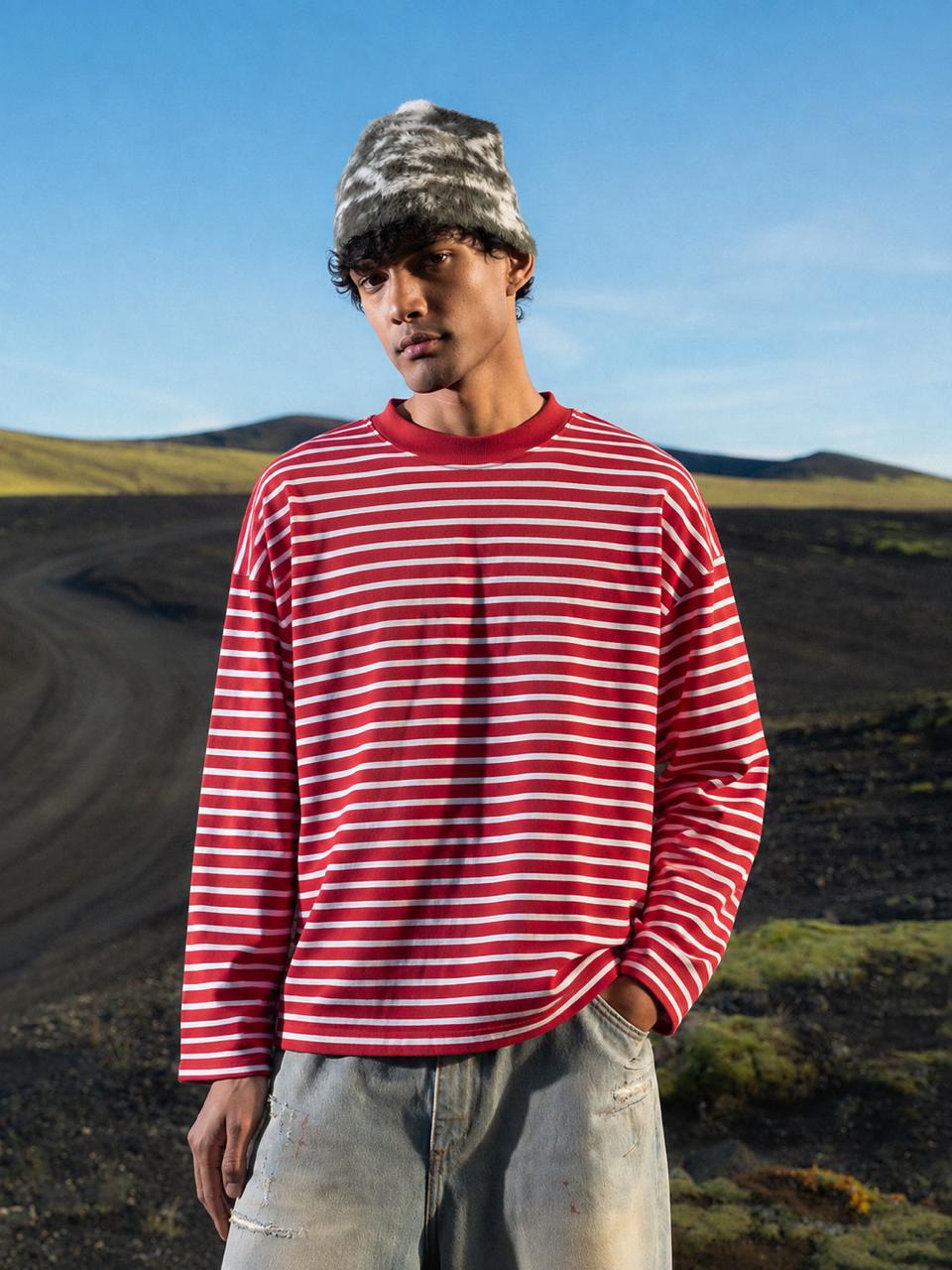 Boxt Striped Full Sleeve T-Shirt Main image