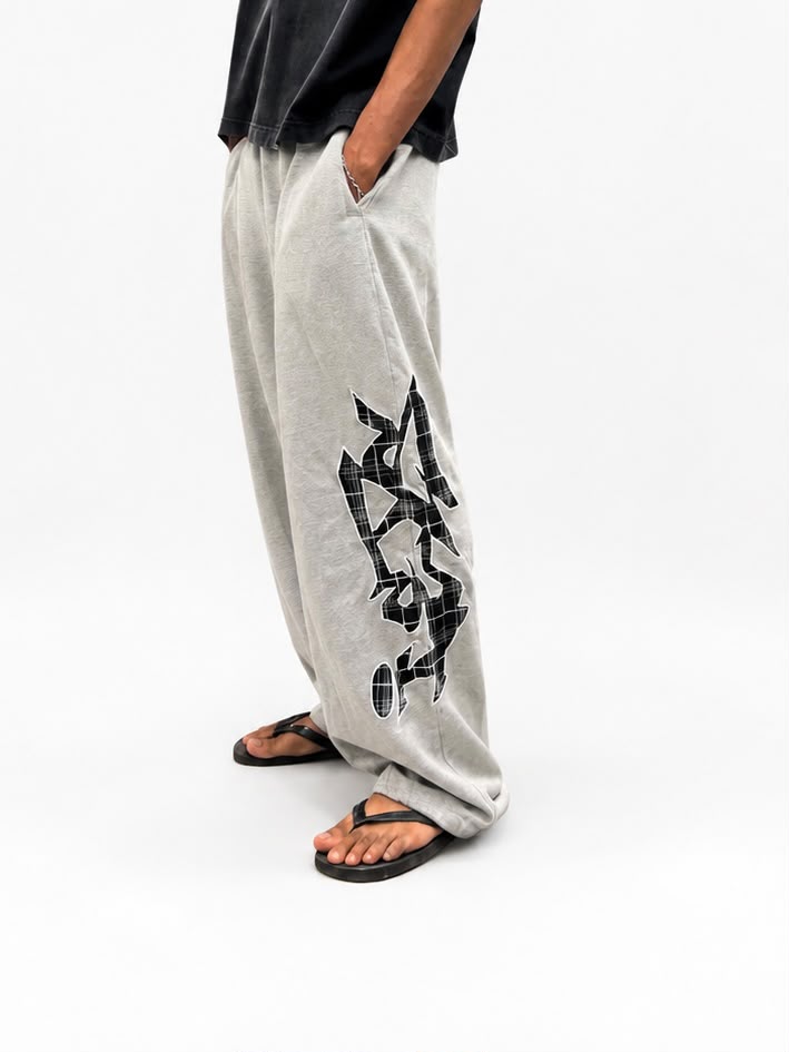 "Men's oversized sweatpants with relaxed fit