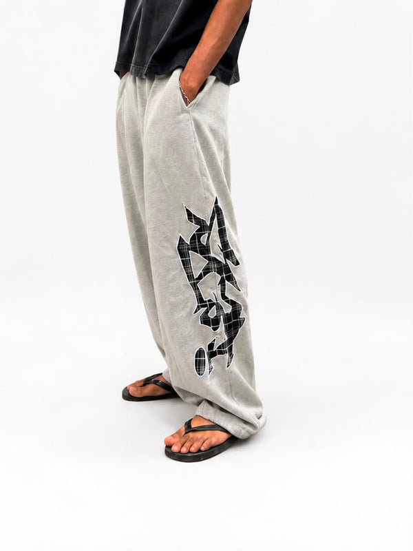 "Men's oversized sweatpants with relaxed fit