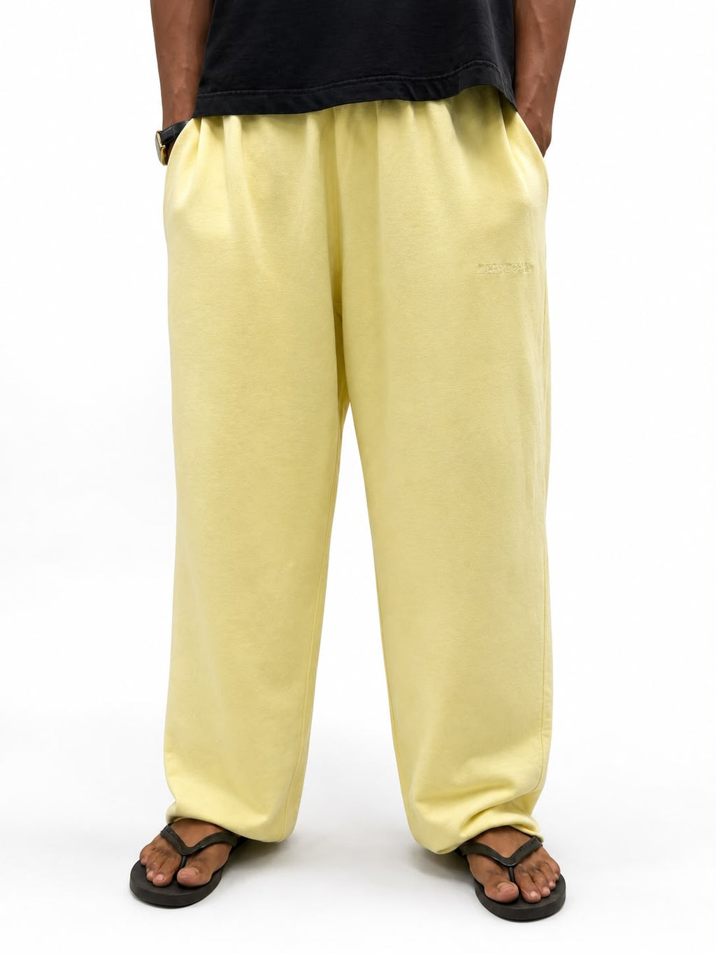 "Men's oversized sweatpants with relaxed fit