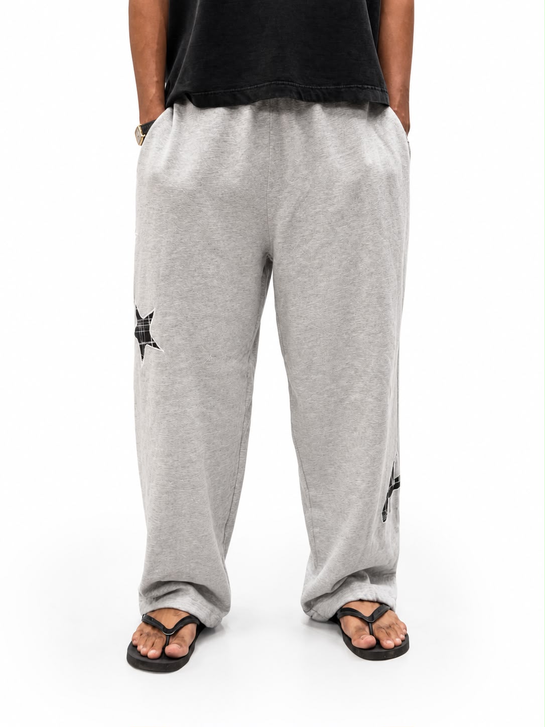 "Men's oversized sweatpants with relaxed fit