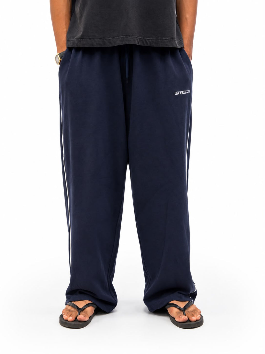 "Men's oversized sweatpants with relaxed fit