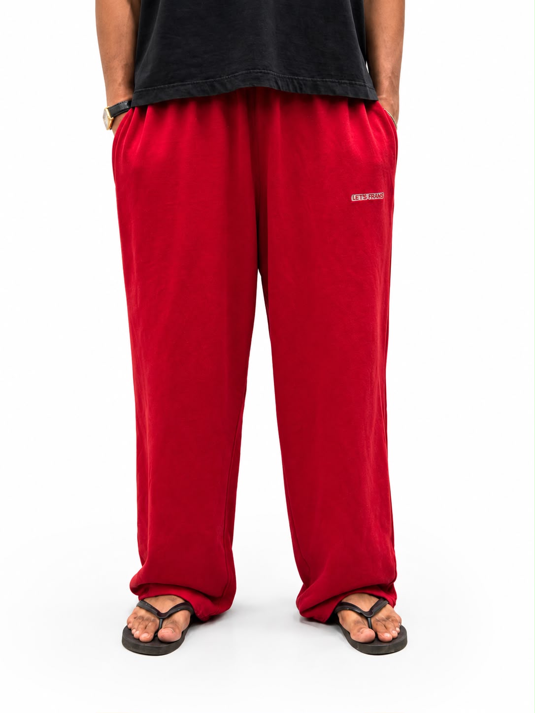 "Men's oversized sweatpants with relaxed fit Main image