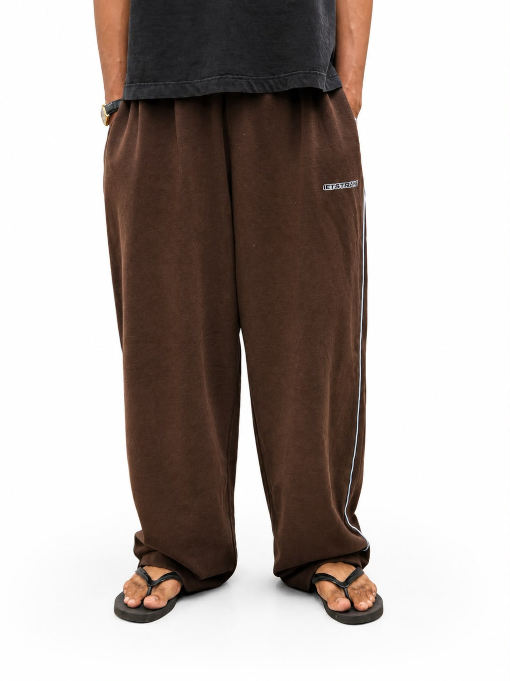 "Men's oversized sweatpants with relaxed fit