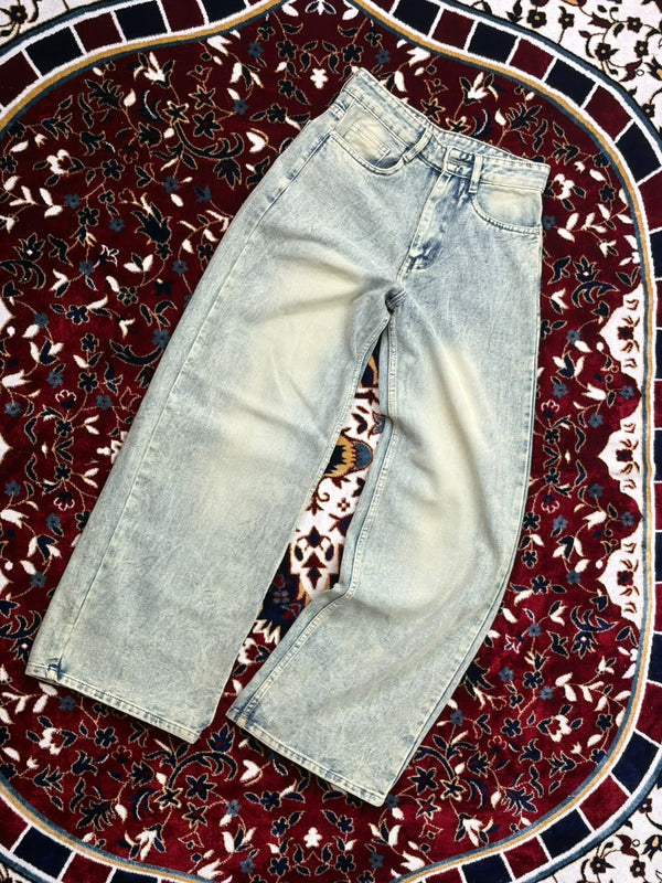 Wide-Leg Denim Jeans