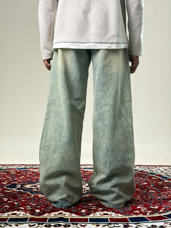 Wide-Leg Denim Jeans